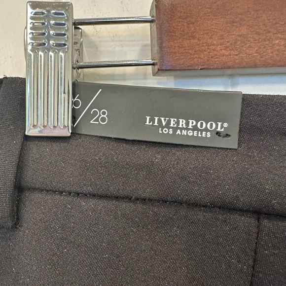 NWT Liverpool Los Angelas Black Knit Trousers sz 6 - Picture 4 of 4